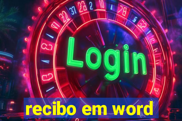 recibo em word